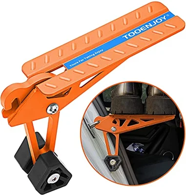 TOOENJOY Universal Fit Car Door Step, Foldable Roof Rack Door Step Up on Door Latch, Both Feet Stand Pedal Ladder, Easy Access to Rooftop for Most Car