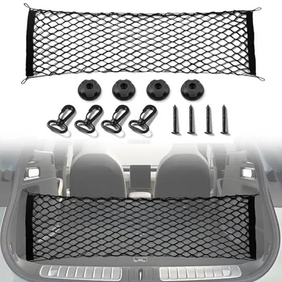 Car Ceiling Cargo Net with 3 Pockets,35.4