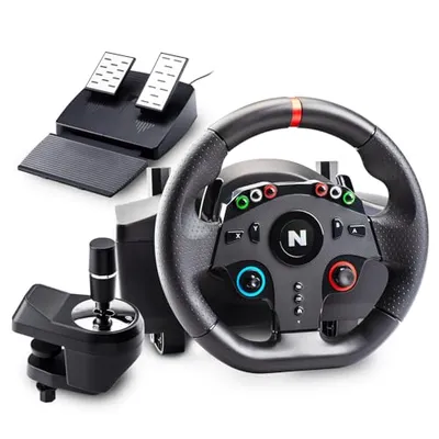 Nitho Drive Pro ONE Racing Wheel with Pedals and Separate Shifter, 270° Gaming Steering Wheel Compat racing wheel with pedals