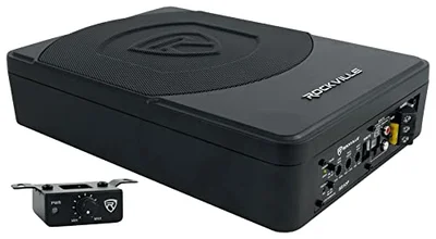 Rockville SS10P 800W Slim Under-Seat Active Car/Truck Subwoofer