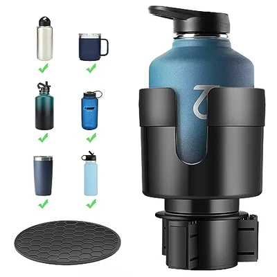 TYKOR Car Cup Holder Expander, Extender for Car with Adjustable Base