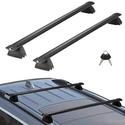 VEVOR Roof Rack Cross Bars, Compatible with 2011-2021 Jeep Grand Cherokee with Grooved Side Rails, 2