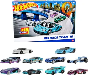 Hot Wheels 10-Pack of Toy Race Cars