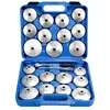Bicos Oil Filter Wrench Set 23pcs Aluminum Alloy Cup Oil Filter Type Wrench Socket Removal Tool Set