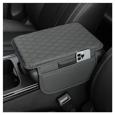 Stacool leather center console armrest cover with storage bag
