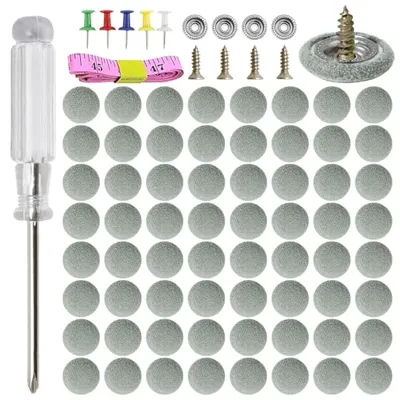 65 Set Car Roof Headliner Repair Kits, 262 Pcs Auto Roof Snap Rivets Retainer for Interior Ceiling C