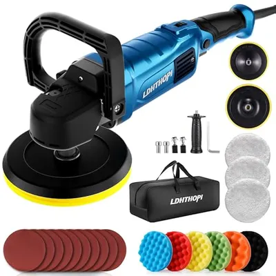 Electric buffer polisher for car glass scratch repair