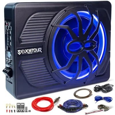 10" 800W Under Seat Car Subwoofer and amp package