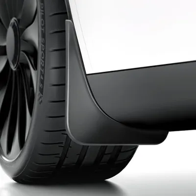 Universal Basic Mud Flaps Set Black Car Mudguard Splash Guards with Ac