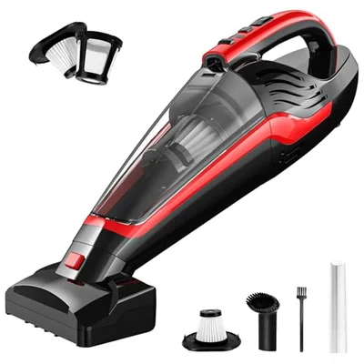 Powools Handheld Vacuum Cordless, Pet Hair, 17 x 4.6 x 6.6 in