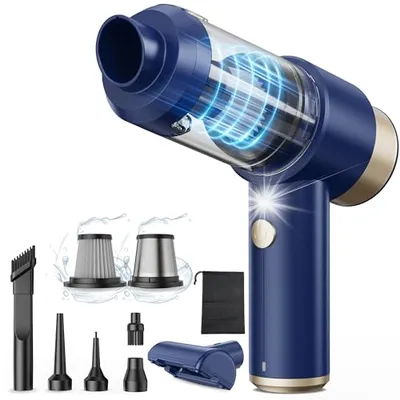Mecanto Car Vacuum Handheld Vacuum Cleaner, 15000PA Suction, Mini Vacuums with Air Duster and Blower