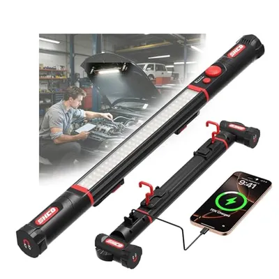 DEWALT 20V MAX LED Work Light, Rechargeable Flashlight, Pivoting Head, Bare Tool Only (DCL050)