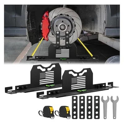 2026 Upgraded Wheel Alignment Tool, 2 PCS Toe Alignment Tool Plates Without Removing...