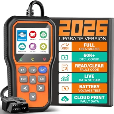 BluSon YM319 OBD2 Scanner Diagnostic Tool with Battery Tester, Scan Tool