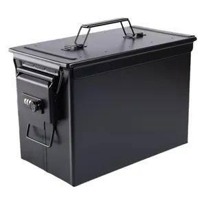 YSKMLOLP Fireproof Waterproof Metal Ammo Case