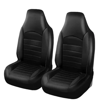 JFZYR Car Seat Covers for Smart fortwo 2-Seats 2008 2009 2010 2011 2012 2013 2014 Front and Rear Seat Cover Comfortable Breathable Car Seat Protector Covers Accessories,Black