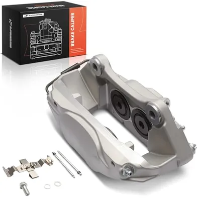 A-Premium Disc Brake Caliper Assembly with Bracket Compatible with Buick and Chevy Models - Lucerne 2006-2011, Impala 2006-2013, Impala Limited 2014-2016, Monte Carlo 2006-2007 - Front, 2-PC Set