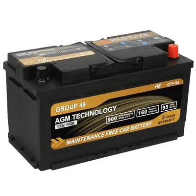 Weize AUX14 AGM Auxiliary Battery (Group 400)