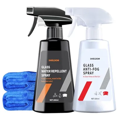 SHIELDOM Anti Fog Spray and Rain Repellent Spray