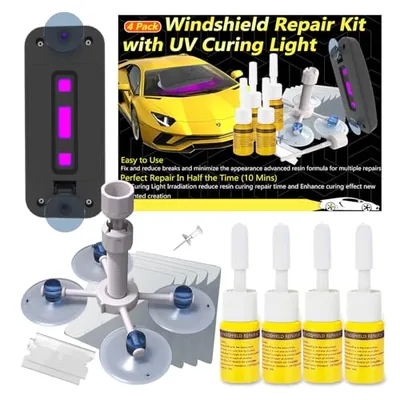 NASILOOP windshield chip repair kit with suction cup