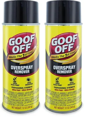 KLEAN-STRIP Goof-Off Pro Strength Overspray Remover, Automotive and Glass Paint Remover, Effective o