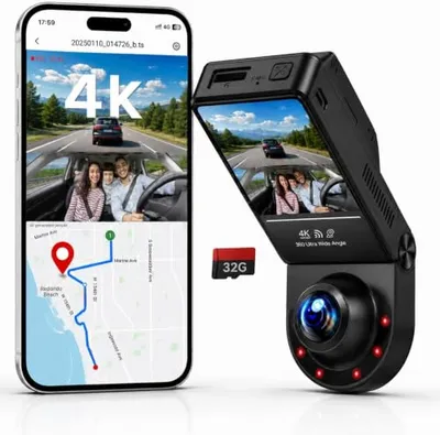 360 Degree Dash Cam Front and Inside