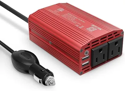 BESTEK 300W Power Inverter DC 12V to 110V AC Car ...