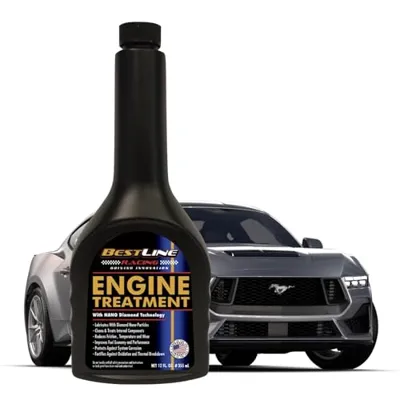 BestLine Racing Diamond Nano-Lubricant Engine Oil Additive For Gas & Diesel Engines.- Made in the USA. Reduce Friction by 60% - High Performance, Engine Protection, and Extend Oil Life