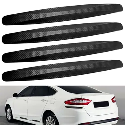BokWin 4-Packs Black Anti-Collision Patch Bumper Guard Strip Anti-Scratch Bumper ...