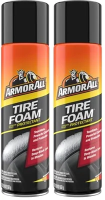 Armor All Tire Foam, Tire Cleaner Spray for Cars, Trucks, Motorcycles, 20 Oz Each, ...
