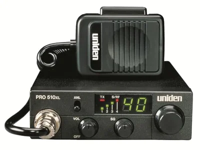 Uniden PRO510XL Pro Series 40-Channel CB Radio. Compact Design. Backlit LCD Display. ...