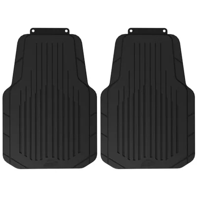Armor All 4-Piece Floor Mats, Trim-to-Fit All-Weather Mats for Cars, Trucks, SUVs — Black