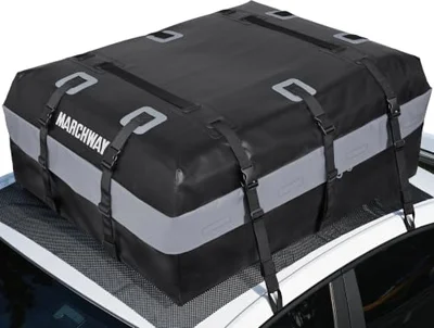 MARCHWAY Waterproof Car Roof Luggage Bag with Lock