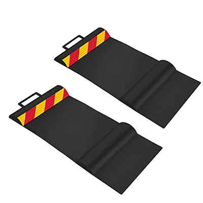 RaxGo self-adhesive parking guide mats for precise garage parking.