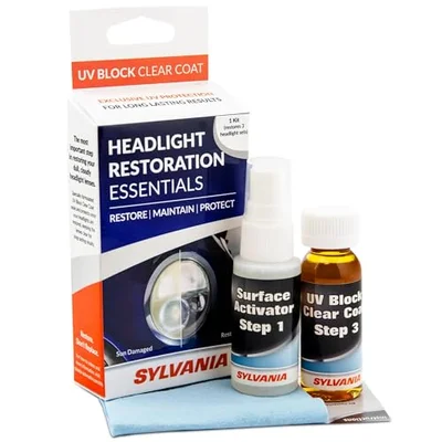 SYLVANIA UV Block Clear Coat Kit, premium UV headlight protection