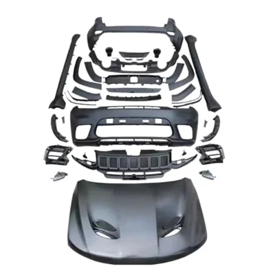 Car Full Body Kit,Front And Rear Bumpers,Side Skirts,Compatible For Jeep Grand Cherokee SRT 2014-2021