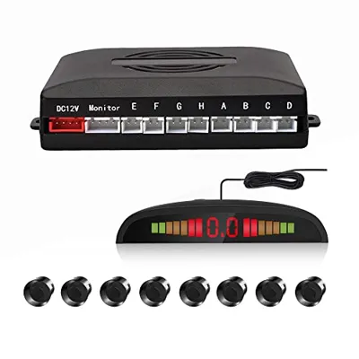 Car Reverse Parking Radar System with 8 Parking Sensors Distance ...