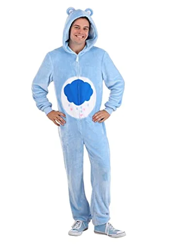 Adult Care Bear Grumpy Bear Jumpsuit - XL