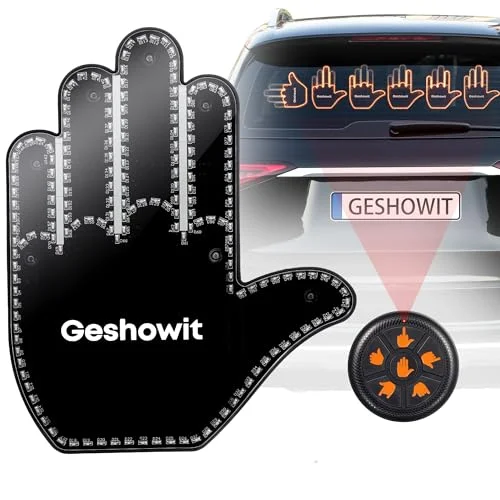 Car Finger Light with 6 Gestures Remote - Show Your Feelings to Drivers
