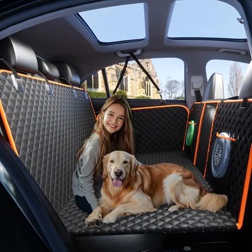 Chilino Back Seat Extender for Dogs - Large Space, Waterproof Dog Car Seat Cover for Back