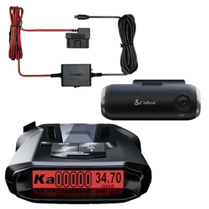 Cobra RAD 700i Radar Detector & SC 201 Smart Dash Ca