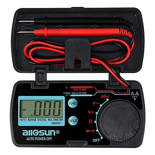 Allosun Pocket Size Compact Digital Multimeter Auto Range Multi Contin