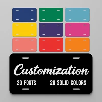 Custom License Plate for Front of Car - Personalized with Photo & ...