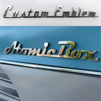 Custom Metal Car Emblem Gift for Cars Lovers, Car Emblems and Badges Side Rear Front Hood Trunk Emblem Personalized Car Gifts Car Sign Truck Letter - 3D Emblem for Cars (Custom Text)