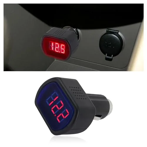 Car Led Cigarette Lighter Voltage Meter