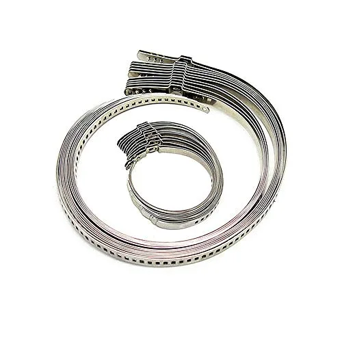 Stainless Steel Universal Adjustable Axle Cv Joint Boot Crimp Clamp Ki