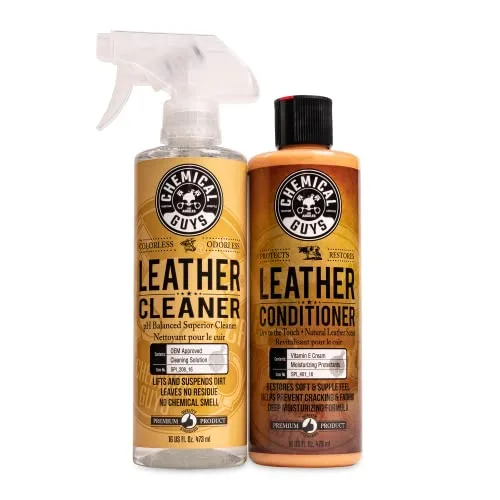 Chemical Guys Leather Cleaner And Leather Conditioner Kit