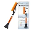 EcoNour 27" Aluminum Snow Brush with Ice Scrapers for Car