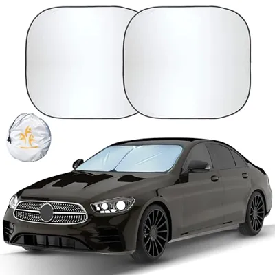 EcoNour Car Windshield Sun Shade Foldable | Front Windshield Shade for Sun, Heat and UV Rays | Sunshade for Car Front Window and Interior Sun Protection | Medium (28 x 31 inches)