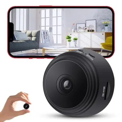 enttgo Hidden Camera Spy Camera, 1080P HD WiFi Camera - Mini Nanny Cam with Night Vision & Motion Detection - Indoor/Outdoor Wireless Security Camera for Home, Car, Baby & Pet Monitoring